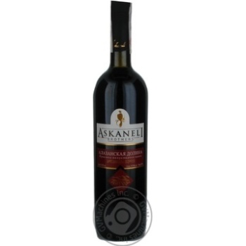Wine saperavi Askaneli brothers Alazani valley red semisweet 12% 750ml glass bottle Georgia - buy, prices for MegaMarket - photo 1