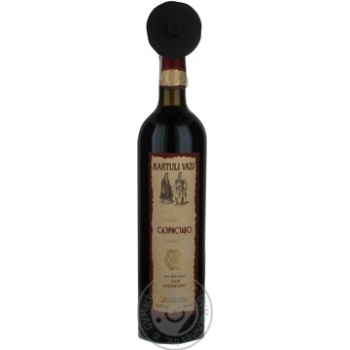 Wine aleksandrouli Kartuli vazi red dry 12% 750ml glass bottle Georgia - buy, prices for MegaMarket - photo 1