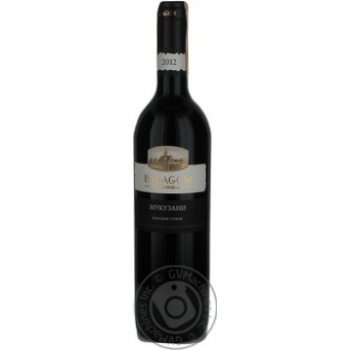 Wine saperavi Badagoni Mukuzani red dry 12% 2007year 750ml glass bottle Georgia - buy, prices for MegaMarket - photo 1
