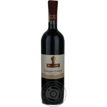 Wine saperavi Marani red dry 13.5% 750ml glass bottle Georgia - buy, prices for MegaMarket - photo 1