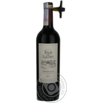 Wine merlot red dry 13.5% 750ml glass bottle France - buy, prices for MegaMarket - photo 1