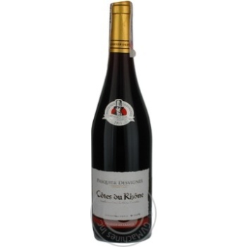 Wine shiraz Pasquier desvignes red dry 14% 750ml glass bottle Cotes du rhone France - buy, prices for MegaMarket - photo 1