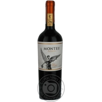 Вино Montes Malbec Reserva червоне сухе 0.75л х6 купити, ціни на МегаМаркет - фото 1