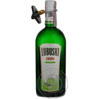 Джин Lubuski lime 40% 0,7л х12 купити, ціни на МегаМаркет - фото 1