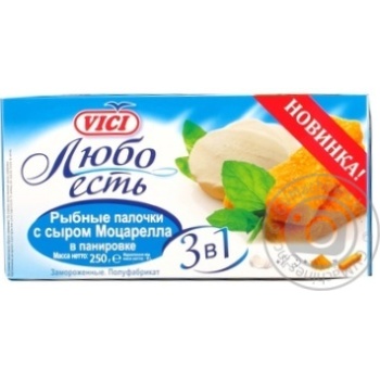 fish sticks vici cottage cheese 250g Lithuania - buy, prices for - photo 1