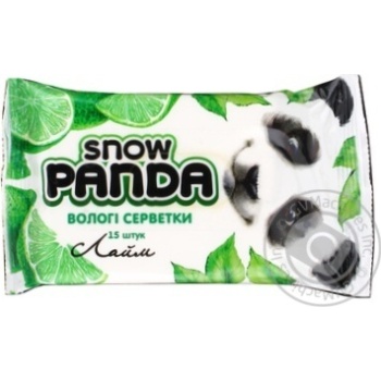 Napkins Snizhna panda 15pcs - buy, prices for MegaMarket - photo 1