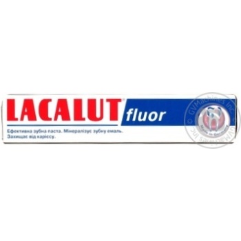 Зубна паста Lacalut Fluor 50мл х50*05.19. купити, ціни на МегаМаркет - фото 1