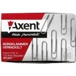 Paper clips Axent 100pcs