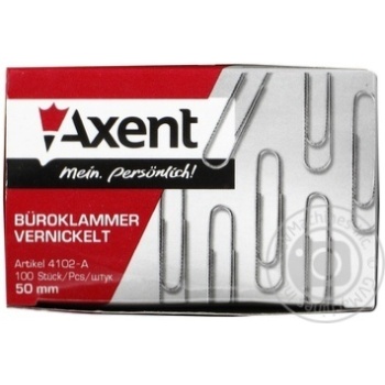 Paper clips Axent 100pcs - buy, prices for MegaMarket - photo 1