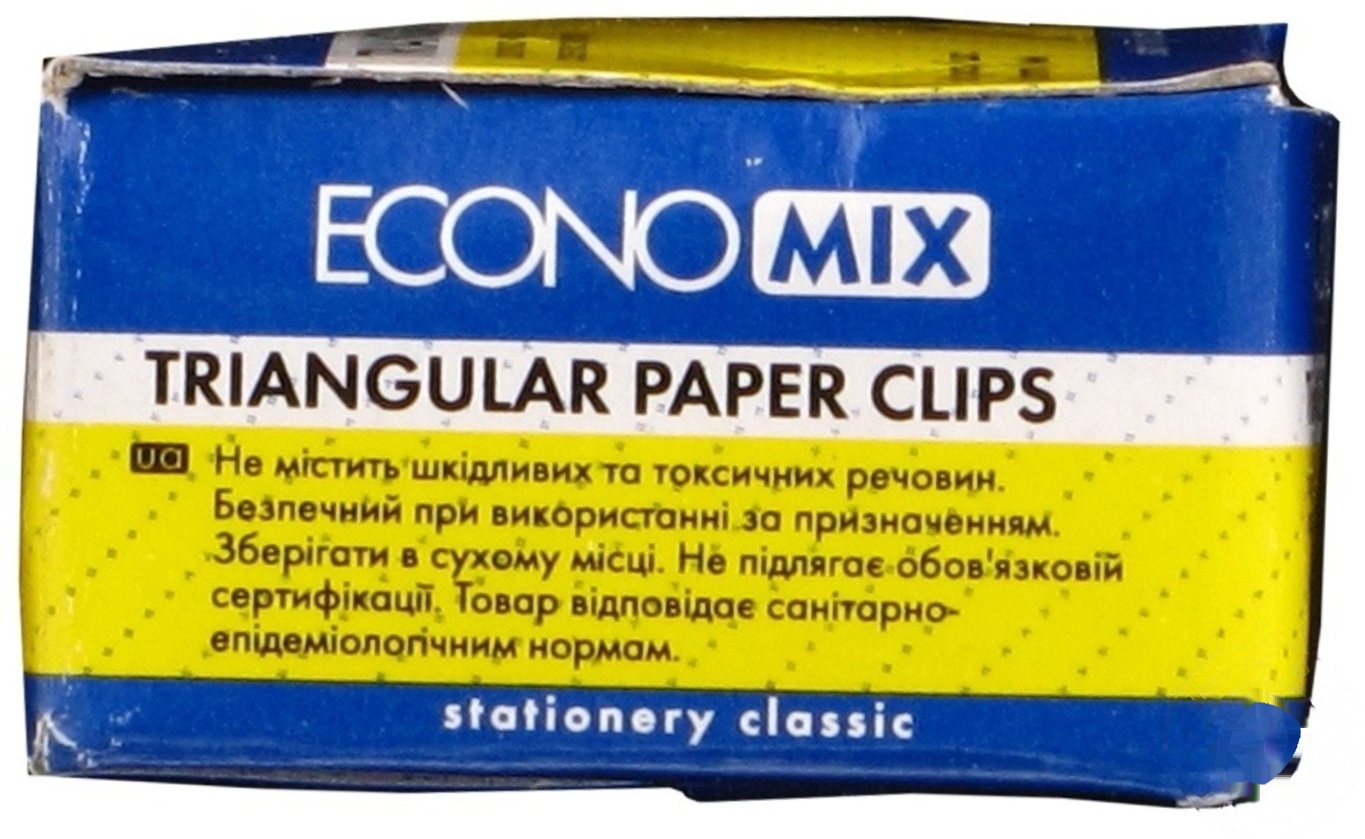 

Скрепка EconoMix треугольная 25мм 100шт