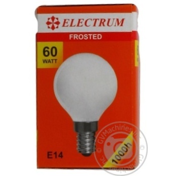Лампочка ELECTRUM сферична мат. Е14 60W купить, цены на МегаМаркет - фото 2