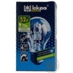 Лампа Iskra 52W 230V E27 A55 прозора х10