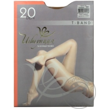 Intuyitsiya T-Band Women's Tights 20 den 5 natural - buy, prices for MegaMarket - photo 1