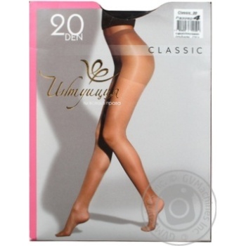 Intuitsiya Women's Tights Classic 20 den 4 cocoa - buy, prices for MegaMarket - photo 1