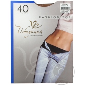 Колготи Інтуїція Fashion Top фіалка 40den купити, ціни на МегаМаркет - фото 1