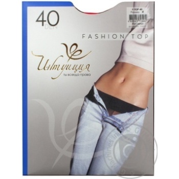 Колготи Інтуїція Fashion Top фіалка 40den купити, ціни на МегаМаркет - фото 1