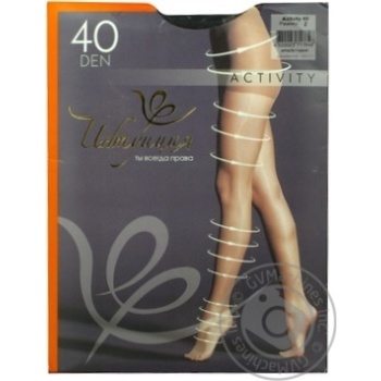 Tights Intuitsia Activity grey polyamide for women 40den 2size - buy, prices for MegaMarket - photo 1