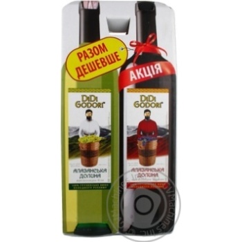 Wine Didi godori white semisweet 10-12% 2pcs 1500ml - buy, prices for MegaMarket - photo 2