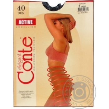 Колготы Conte Active 40 Den р.3 nero шт купить, цены на МегаМаркет - фото 2