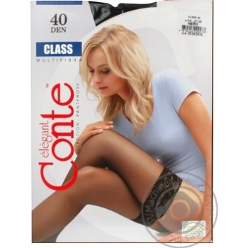 Колготи Conte Elegant Class nero жіночі 40ден 3-4р - купити, ціни на КОСМОС - фото 1