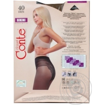 Conte Bikini 40den Tights size 4 Bronz - buy, prices for Vostorg - photo 3