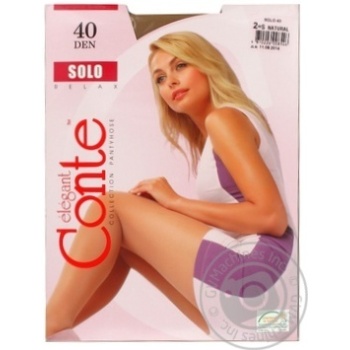 Колготы женские Conte Solo 40ден р.2 Natural - купить, цены на ULTRAMARKET - фото 2