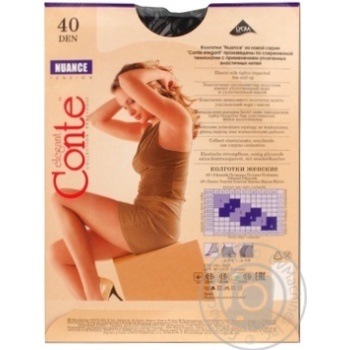 Tights Conte grafit for women 40den 5size - buy, prices for MegaMarket - photo 2
