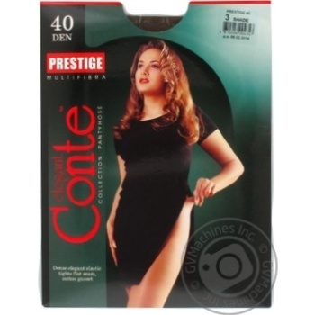 Tights Conte Prestige shade polyamide 40den 3size Belarus - buy, prices for MegaMarket - photo 2