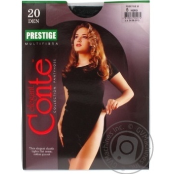 Колготы женские Conte Prestige 20ден р.5 Nero - купить, цены на Auchan - фото 2