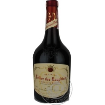 Вино червоне сухе Cellier des Dauphins AOC Cotes du Rhone Prestige 13,5% 0,75л - купить, цены на - фото 1