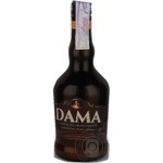 Liquor Dama Private import with chocolate 17% 500ml glass bottle Lithuania