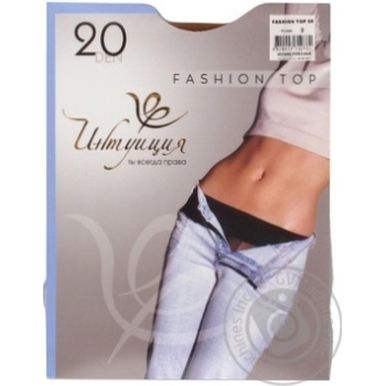 Колготи Інтуїція Feshion Top Фіалка 20den купити, ціни на МегаМаркет - фото 1