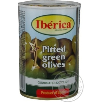 olive Iberica green canned 420g can - buy, prices for MegaMarket - photo 1