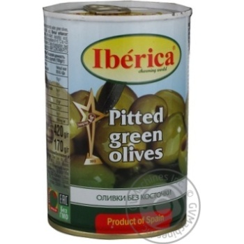 Оливки зеленые Iberica без косточки 420г купить, цены на МегаМаркет - фото 4