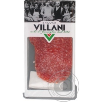 Ковбаса Villani Salame Milano сиров'ялена вищий гатунок нарізка 70г - купити, ціни на ULTRAMARKET - фото 2