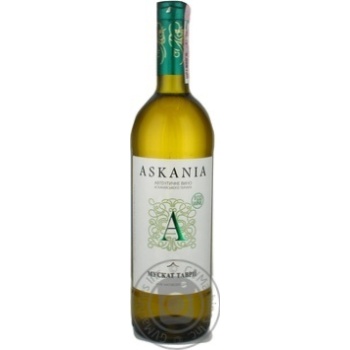 Askania Tavria Muscat White Semi-sweet Wine 9-13% 0.75l - buy, prices for MegaMarket - photo 1