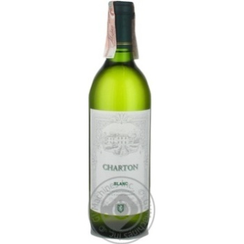 Вино Charton Blanc біле сухе 0.75л х6 купити, ціни на МегаМаркет - фото 1