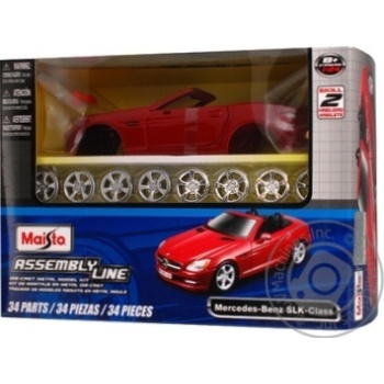 Автомодель збірна 1:24 Mercedes-Benz CLK Maisto 39206 red - купить, цены на - фото 1