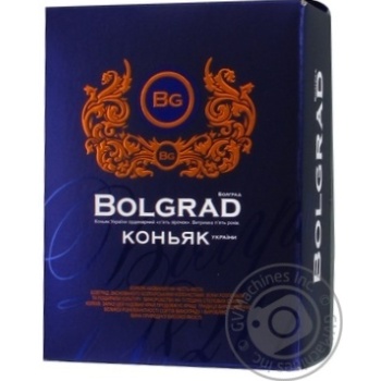 Коньяк Bolgrad 5 років 40% 0,5л у коробці - купити, ціни на ULTRAMARKET - фото 1