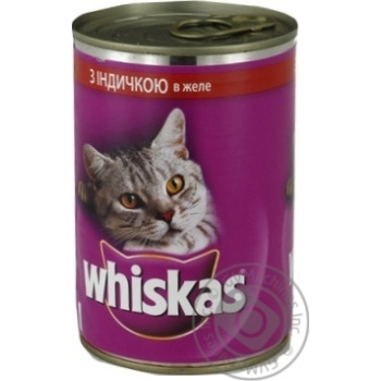 Вологий корм для котів Whiskas 400 г (індичка в желе) - купить, цены на - фото 4