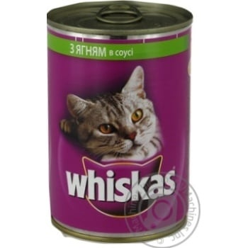 Вологий корм для котів Whiskas 400 г (ягня в соусі) - купить, цены на MasterZoo - фото 3