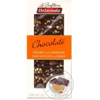 Delaviuda Dark Chocolate with Orange 120g - buy, prices for Auchan - photo 2