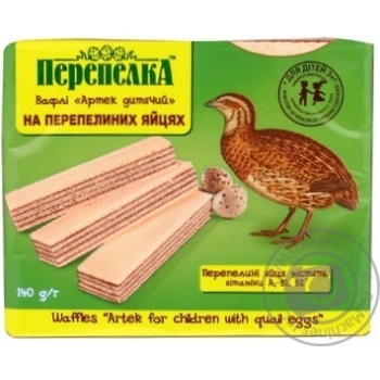 Вафли Перепелка Артек детский 140г купить, цены на МегаМаркет - фото 2