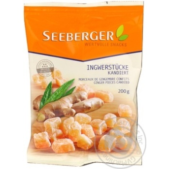 Dried fruits ginger Seeberger pieces 200g - buy, prices for MegaMarket - photo 1