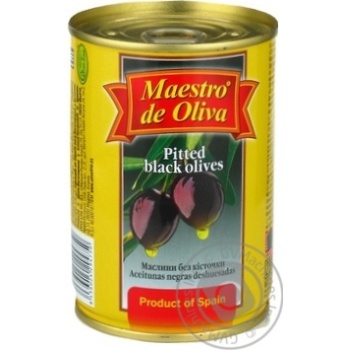 Маслини Maestro de Oliva чорні без кісточки 280г купити, ціни на МегаМаркет - фото 2