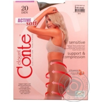 Колготки Conte Active Soft 20den х6 купить, цены на МегаМаркет - фото 1