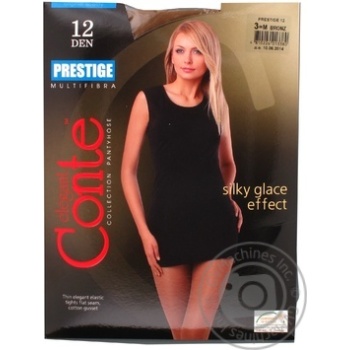 Колготи жін. поліамідні Conte Elegant Prestige 12 р.3 Bronz купить, цены на МегаМаркет - фото 1