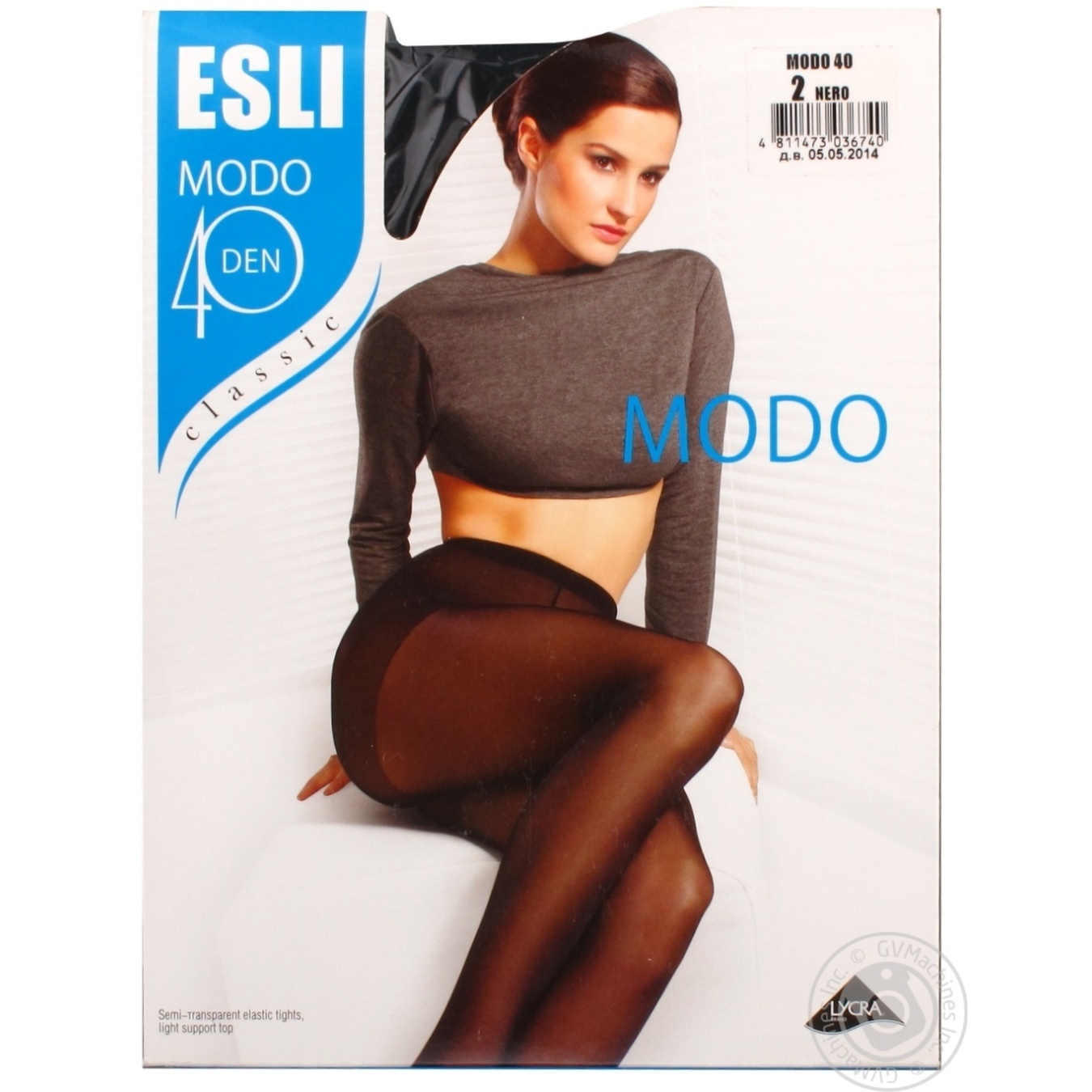 

Колготки женские ESLI Modo 40 nero р.2 шт