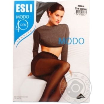 Колготки жіночі ESLI Modo 40 castoro р.3 шт купити, ціни на МегаМаркет - фото 1