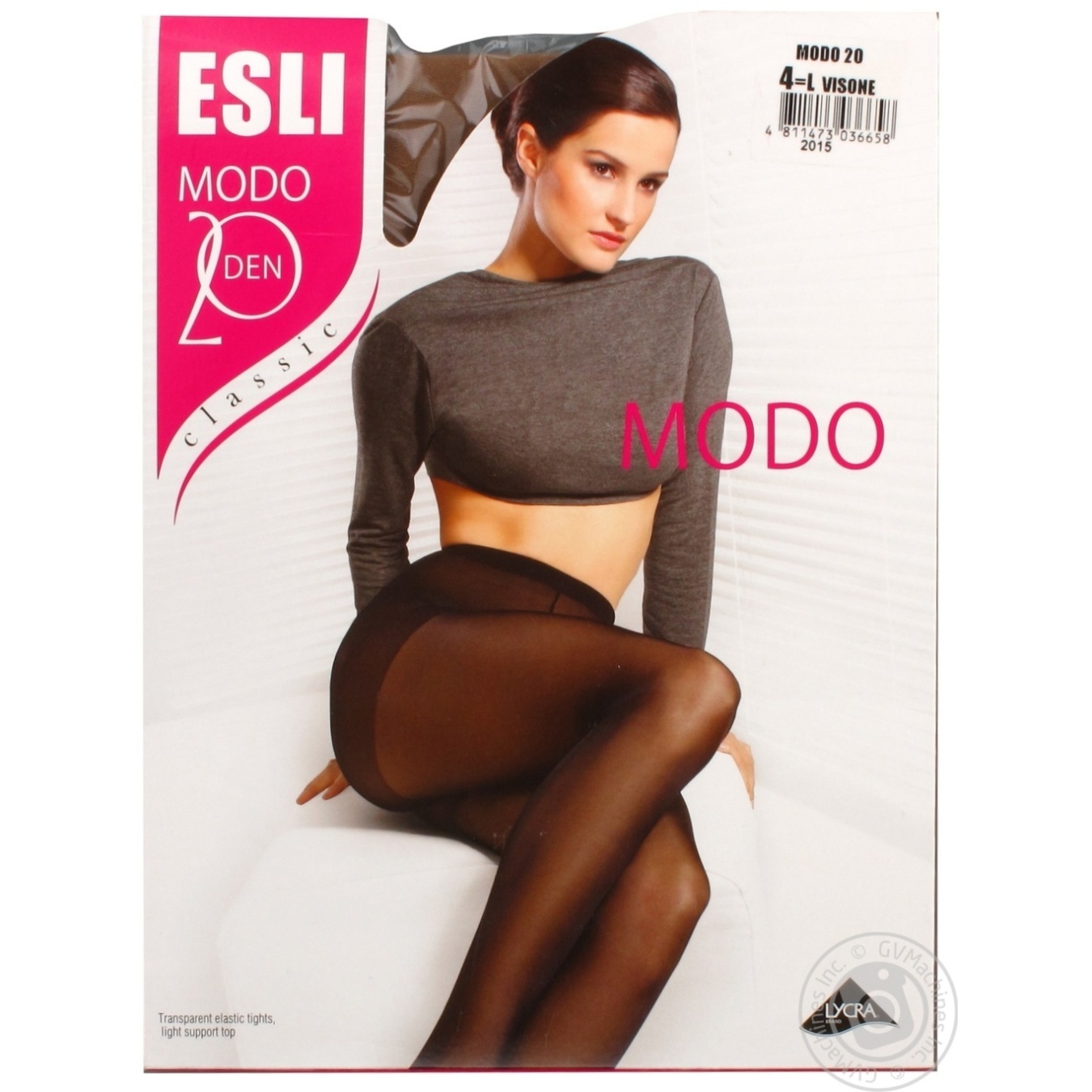 

Колготки жін. ESLI MODO 20 р.4 visone